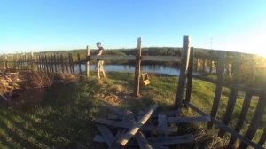 Забор из горбыля. Горбыль как материал.