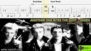 Another One Bites The Dust GUITAR TAB COVER Queen | Easy Rock Song