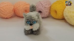 DIY |Друзья, смотрите какая милота получилась из ниток | Котята.
