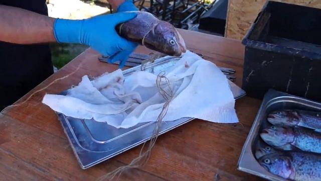 Как коптить форель смотреть онлайн