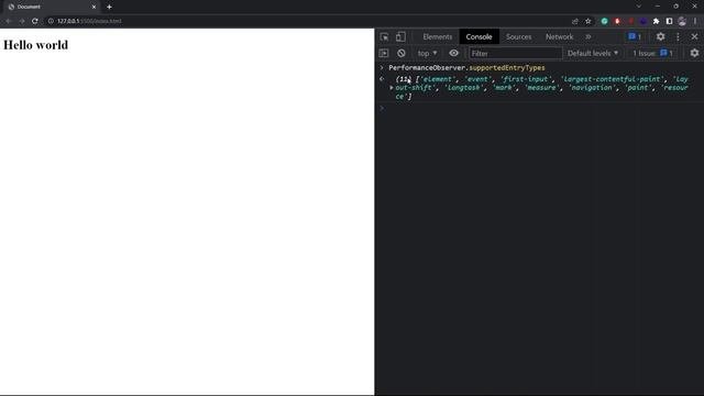 Javascript Observers - Part 4.1 - Performance Observer + API