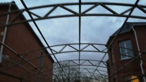 Каркас для навеса, фермы дугой.