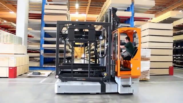 Погрузчик HUBTEX MQ 70 с вакуумным устройством для обработки древесных плит (ДСП, МДФ, фанера) смотреть онлайн