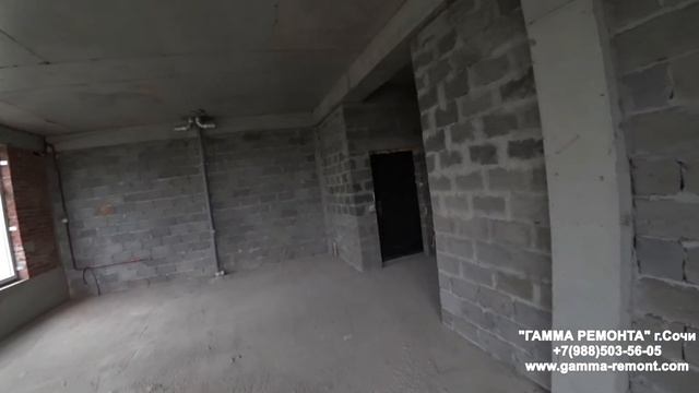 Ремонт квартиры в Сочи 60 кв.м - хорошая планировка и высокие потолки...