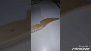 как сделать нож из дерева?