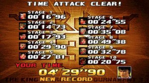 TEKKEN 3 TIME ATTACK MODE RESULTS AS FOREST LAW