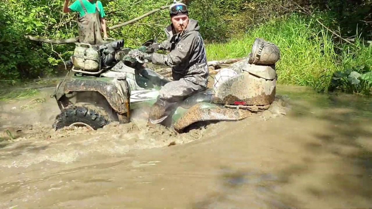 Kawasaki brute force 750 проезжаем через брод