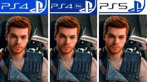 Star Wars Jedi Survivor | PS4 - PS4 Pro - PS5 |Сравнение Графики | Graphics Comparison |