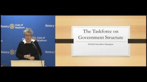 October 21st- Guest Speaker: Eileen Harrington - Restructuring City of Madison Government