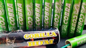 GORILLA BUM AND GREEN COBRA / ОБЗОР ПЕТАРД / ГОРИЛЛА БУМ / ЗЕЛЁНАЯ КОБРА / #пиротехника #петарды
