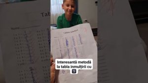 🔴 Interesantă metodă la tabla inmulțirii cu 9️⃣