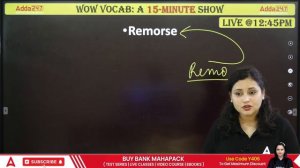 12:45 PM - WOW VOCAB | English Vocabulary for Competitive Exams | Class #16 by Rupam Chikara