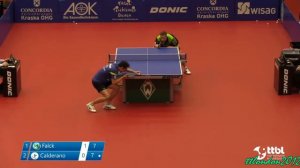 Hugo Calderano vs Mattias Falck | German League 2021