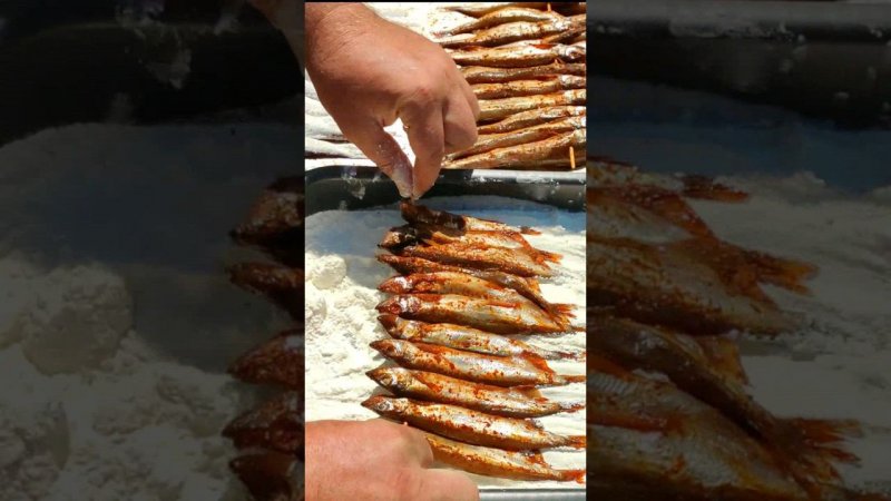 #Мойва жареная. Очень вкусно. #ruslanov #наприроде