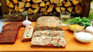 Рецепт домашней, натуральной, мясной закуски | Готовим вкусную ветчину.