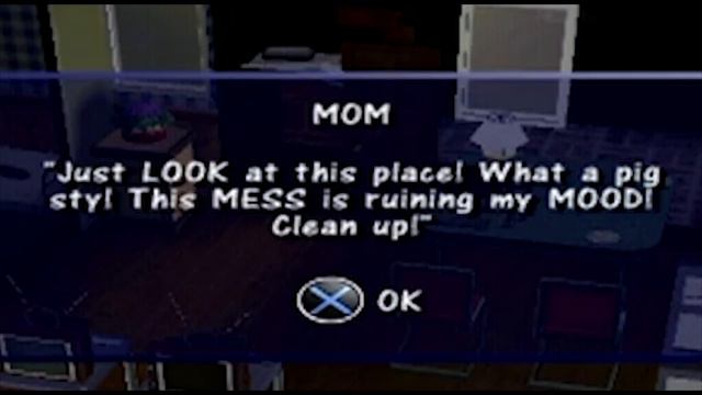 Sims 1 PS2 but I never leave my mom's house