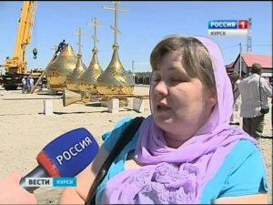 Здание храма в деревне Зорино Курского района почти завершено