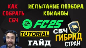 КАК СОБРАТЬ ГИБРИД СТРАН FC 25 ★ ПРОДВИНУТЫЕ ИСПЫТАНИЯ ПОДБОРА КОМАНДЫ FC25 ★ КАК СОБИРАТЬ СБЧ