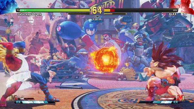 Street Fighter V - naturalgumtrees (Gill) vs Alex - Extra Battle (Defeat Leo!) смотреть онлайн