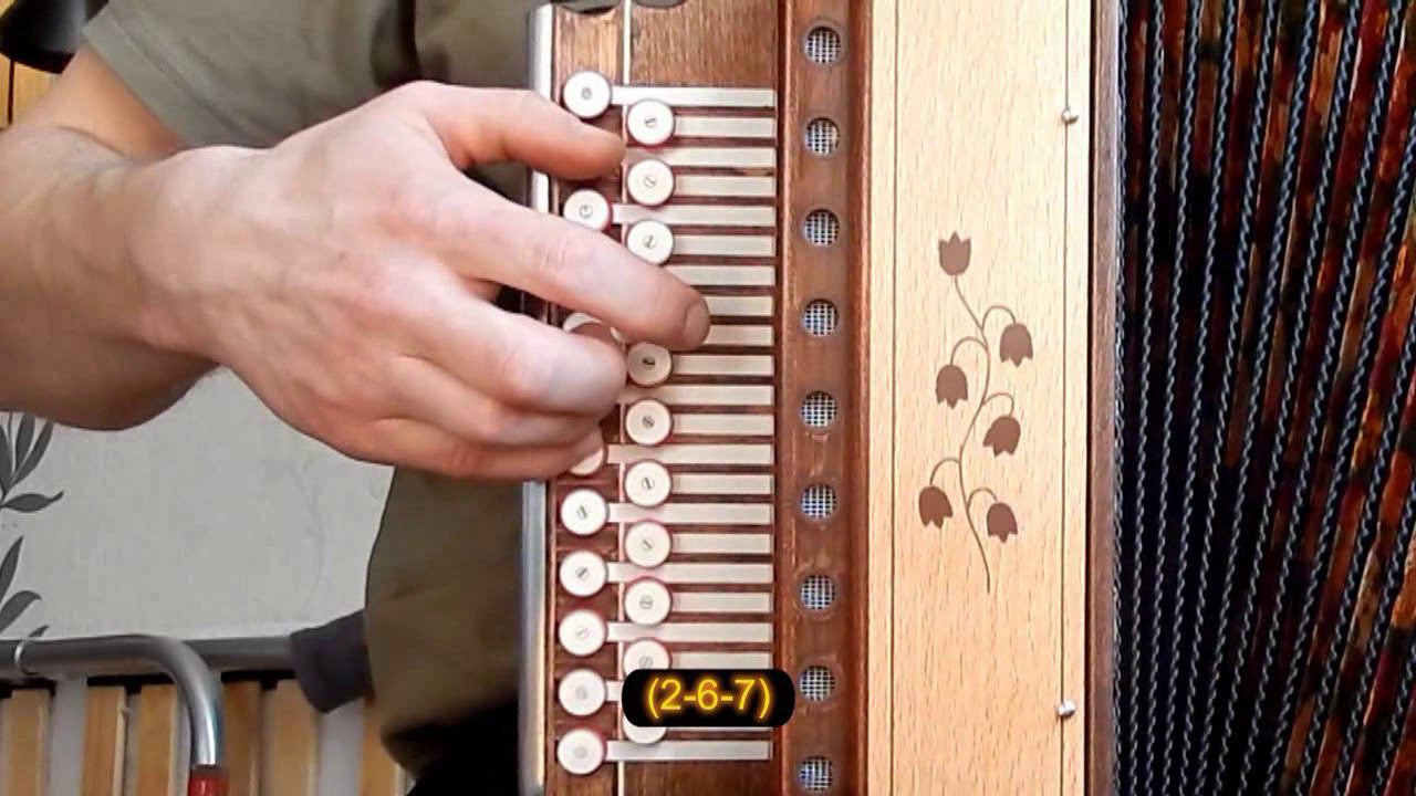 Тёмная ночькак играть на гармонис цифрами