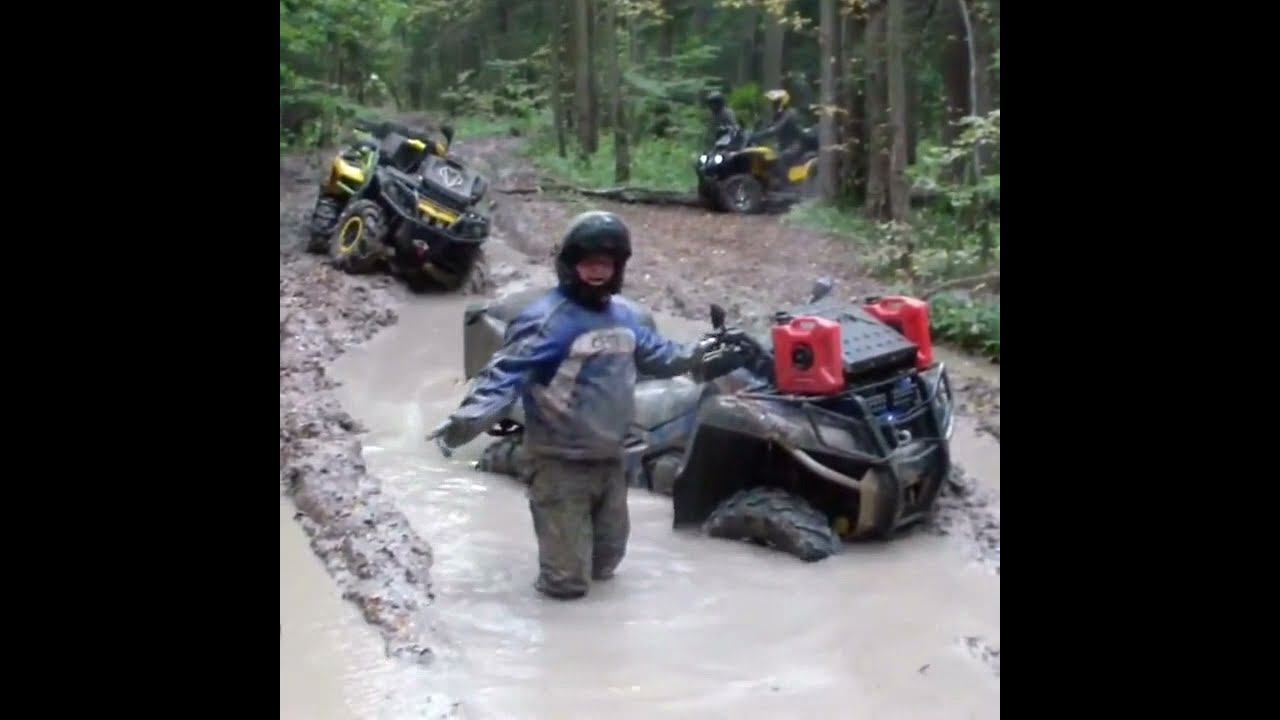 Гряземес на квадроциклах Stels, CFmoto, BRP, Yamaha