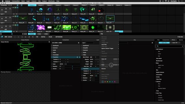 Resolume Video Training 2.6 Transformation