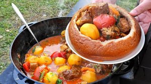 ВКУСНЫЙ УЖИН ДЛЯ ГОСТЕЙ. ЭТО ПРОСТО  | готовим в казане, на природе,  #наобед