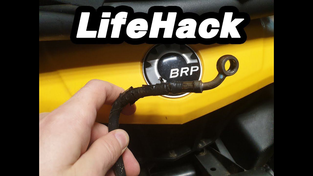 Lifehack с тормозным шлангом для  Can-Am Brp Outlander 1000 XMR