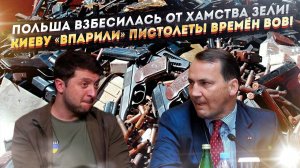 Зеленский вдрызг разругался с Польшей! Канада «подарила» Киеву пистолеты времён Второй мировой!