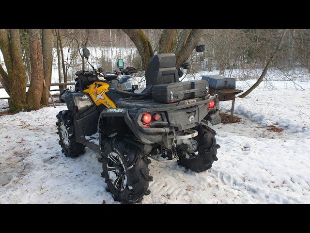 Тест Резины 30 Gorilla по снегу на Can-Am Brp Outlander 1000 XMR