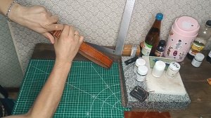 Ремень из кожи, ручная работа.