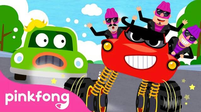 Road Rebels! | Police Cars Series | Monster Trucks conquered the road! | Pinkfong Songs for Kids
