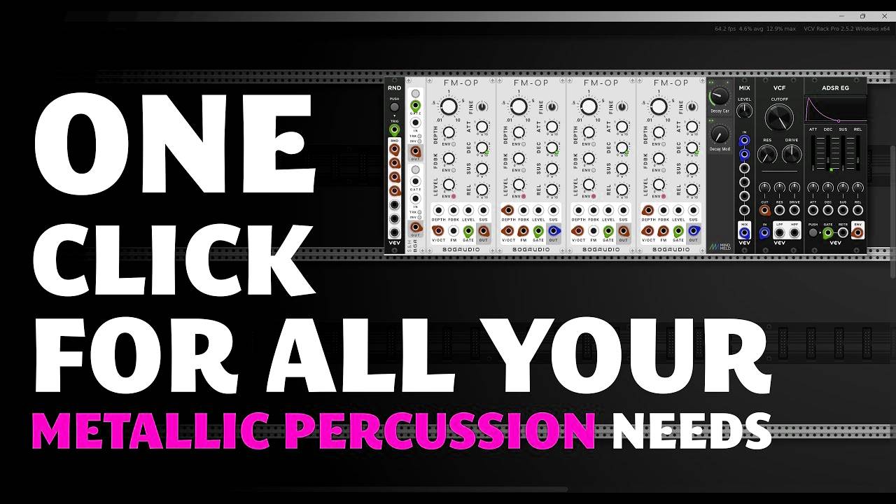 One Click for All Your Metallic Percussion Needs / FM-Opalach