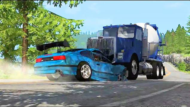 BeamNG Drive - Реалистичные автомобильные аварии и погони и ДТП. Бимка.