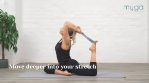 Ремень для йоги 180 см MYGA Yoga Belt and Sling 2 in 1