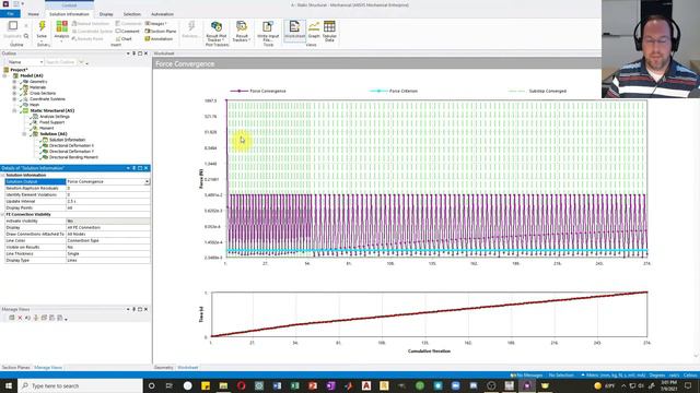 Nonlinear Geometry and Large Displacement Analysis - FEA using ANSYS - Lesson 7 смотреть онлайн