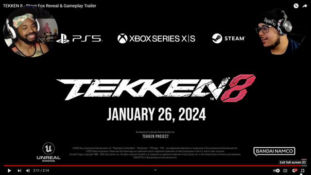 Steve and Leo Tekken 8 Trailer Reaction! смотреть онлайн