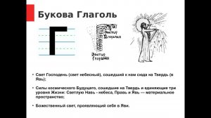 Букова Глаголь и её образное значение.