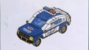 Лего.Собираем из деталей лего.ПАТРУЛЬНЫЙ АВТОМОБИЛЬ ПОЛИЦИИ. Схемы. Lego. Лего