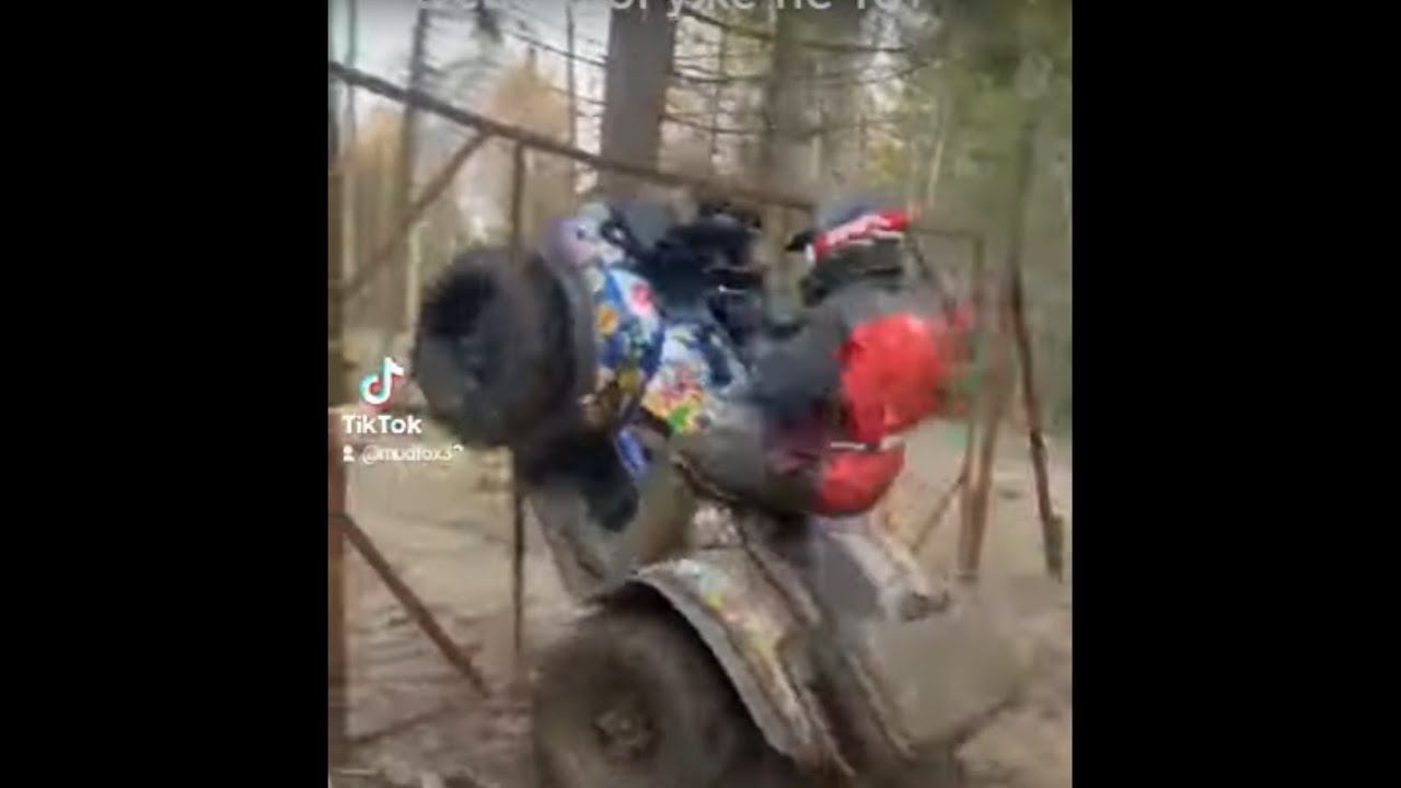 попытка взять штурмом ворота на YAMAHA Grizzly 700