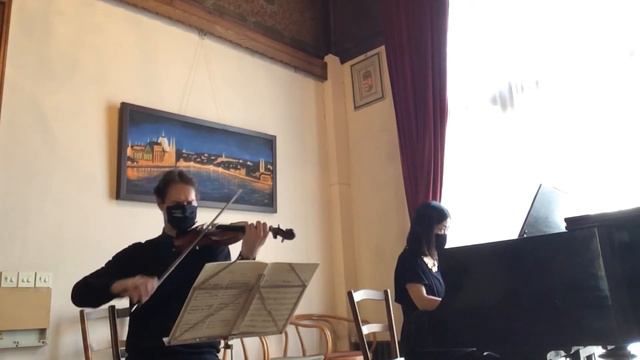 J.S. Bach: Sonata in E major - Adagio - Honda Tomokó & Ábrahám Bence смотреть онлайн