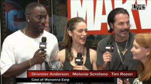 Wynonna Earp Marvel with Melanie Scrofano, Tim Rozon and Shamier Anderson