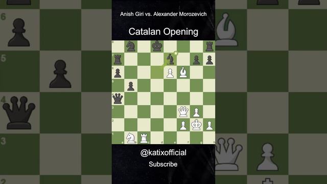 Catalan Opening l Anish Giri vs. Alexander Morozevich #chess #katix