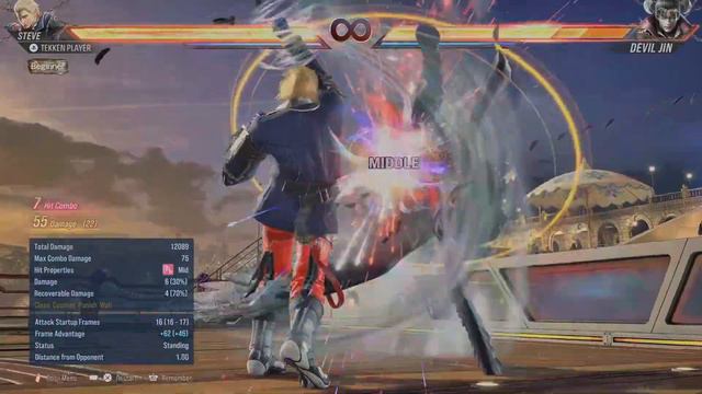 Tekken 8 Steve Day 1 Combo 82 Damage смотреть онлайн
