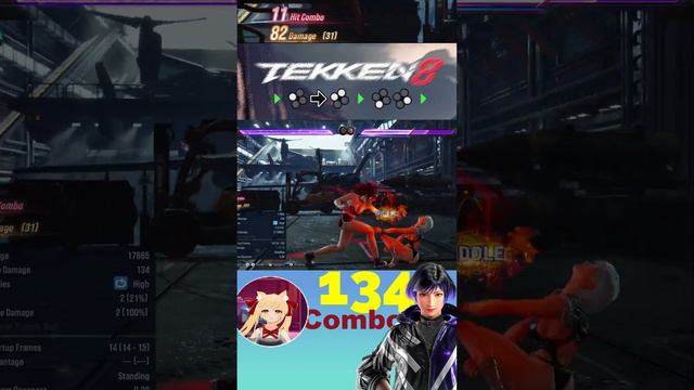 Easy Optimal Reina Combo Guide can do with One hand Tekken 8 No Rage! 134 dmg смотреть онлайн