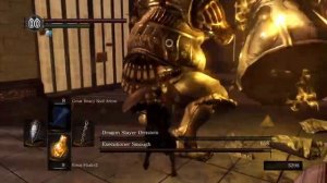 Dark Souls Remastered: Ornstein and Smough (killing Ornstein first; moonlight butterfly horn)