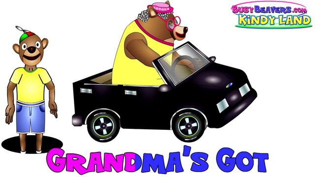 Grandma's Got a Little Yellow Car - Kindergarten Preschool Kids Learn Colors