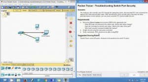 5.2.2.8 Packet Tracer - Troubleshooting Switch Port Security