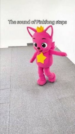 Pinkfong's footstep be like.... #shorts #pinkfong