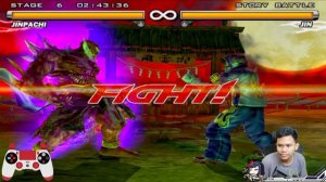 MENCOBA KARAKTER PALING OVER POWER DI TEKKEN 5 - JINPACHI MISHIMA